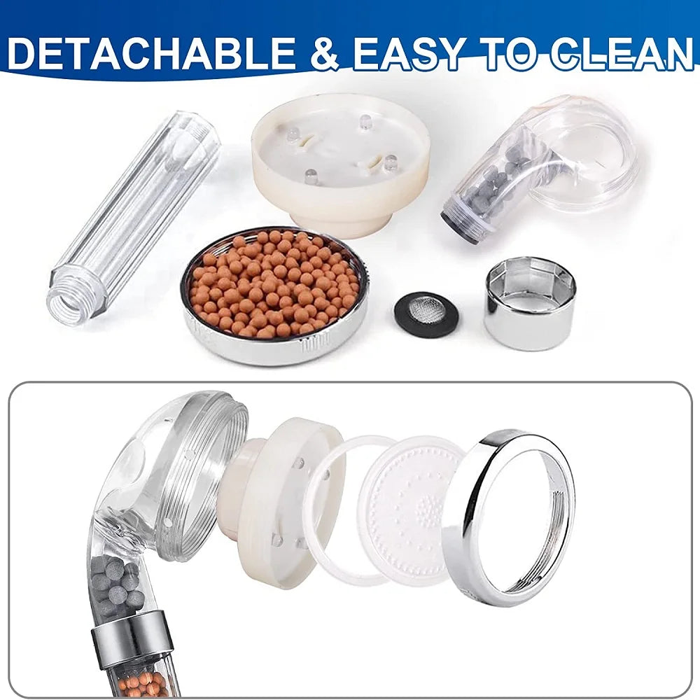 LED Color-Changing Shower Head — 3/7 Colors, High-Pressure, Water-Saving (G1/2)