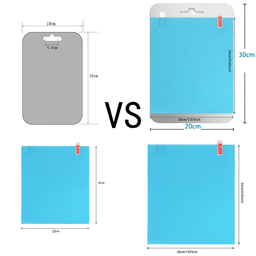 Fogless Shower Shaving Mirror — 8″ Acrylic, No-Drill