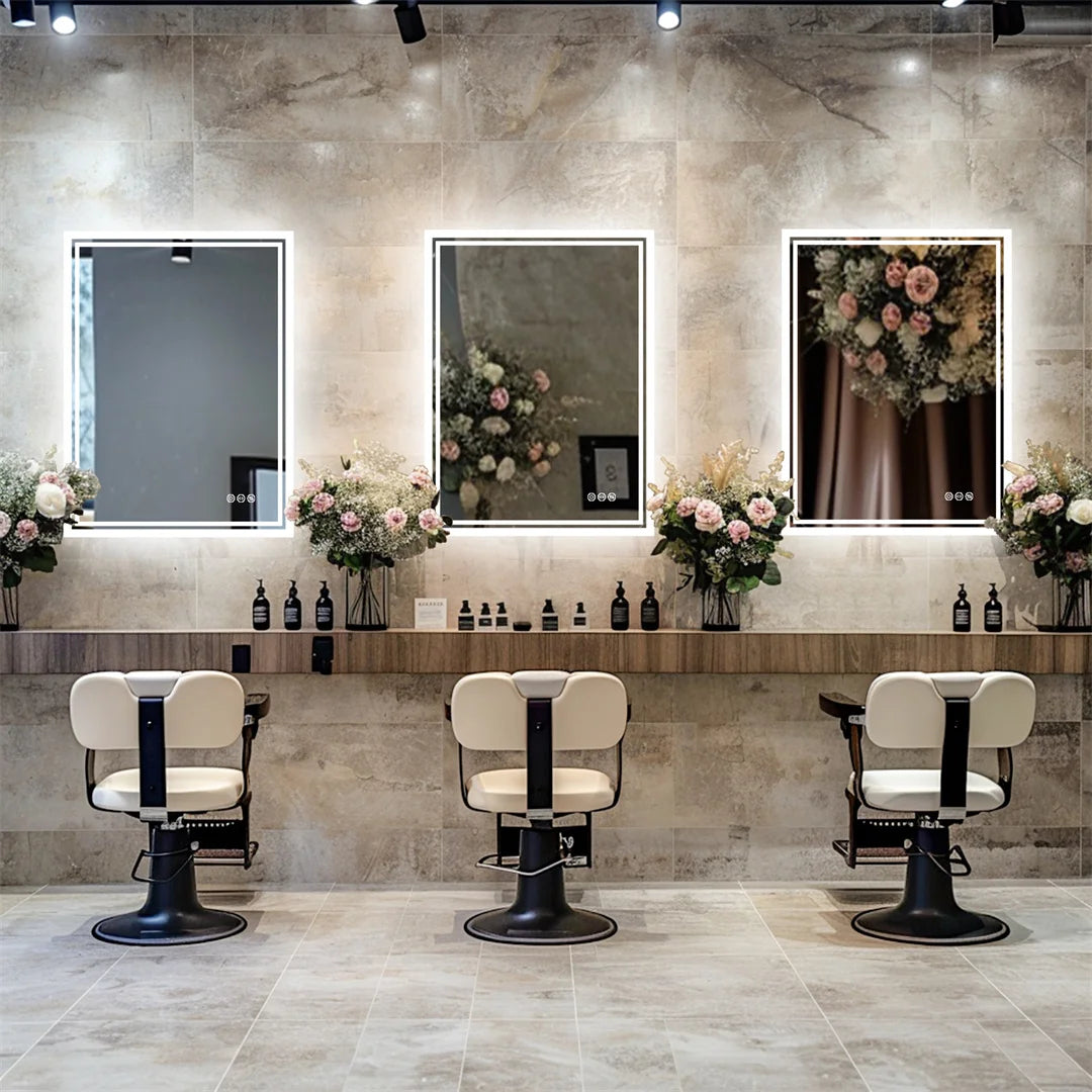 Prime Cuellar Illuminate™ LED Backlit Bathroom Mirror — Frameless, Dimmable & Anti-Fog (20×28″)