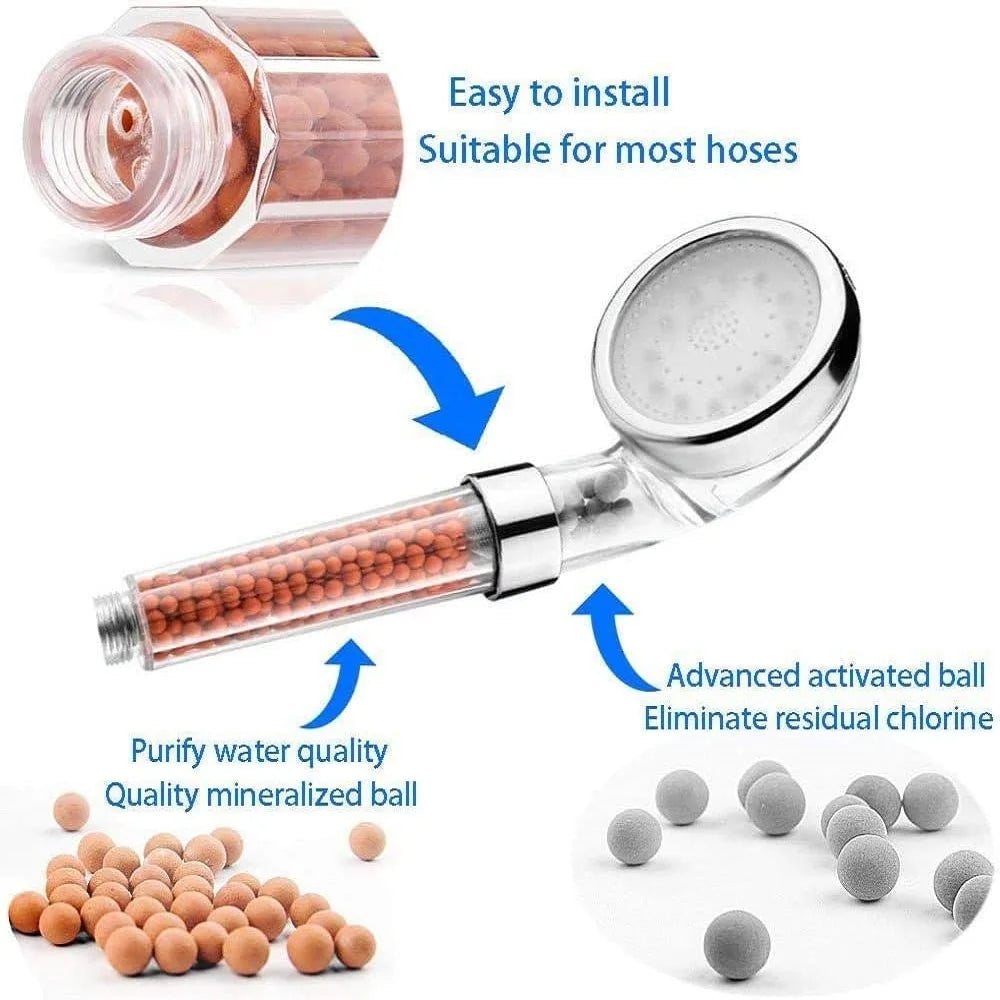 LED Color-Changing Shower Head — 3/7 Colors, High-Pressure, Water-Saving (G1/2)